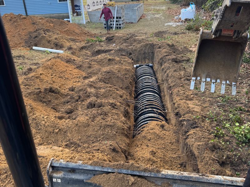 Septic system installation